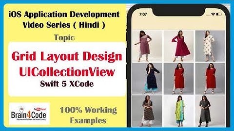 Navigation in Grid Layout with Collection View in Swift 5 XCode | Hindi | UICollectionView Grid