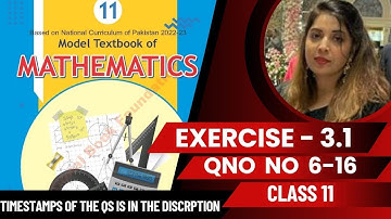 Exercise 3.1 class 11| clàss11 Ex 3.1| Ex 3.1 class 11 NbF math #mathsclass11
