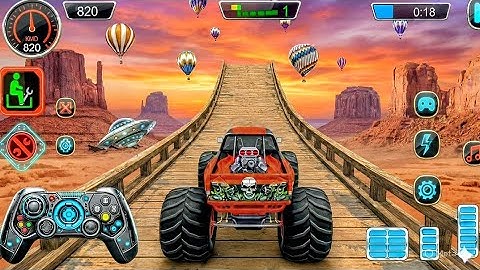 Monster Truck Mega Ramps Impossible Driver - Mega Ramp Car Stunt Master Simulator - Android Gameplay