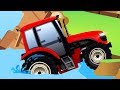 Tractor y coches tractores infantiles offroad dibujos animados de coches para nios