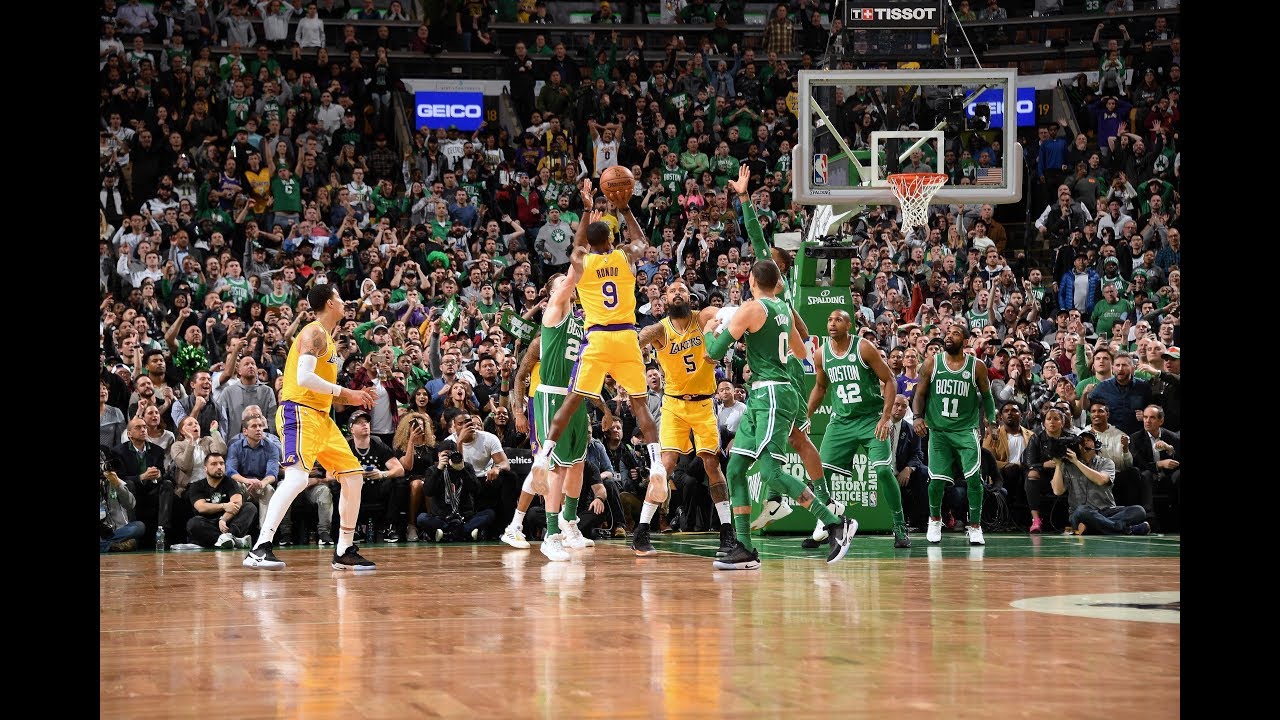 Rajon Rondo's buzzer-beater lifts Lakers over Celtics in Boston