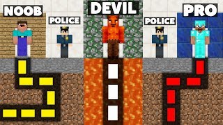Minecraft Battle: NOOB vs PRO vs DEVIL : SECRET MAZE PRISON ESCAPE Challenge in Minecraft Animation