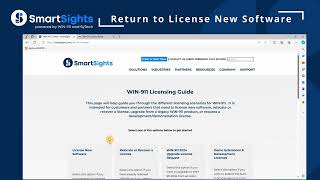 SmartSights Online Licensing Process