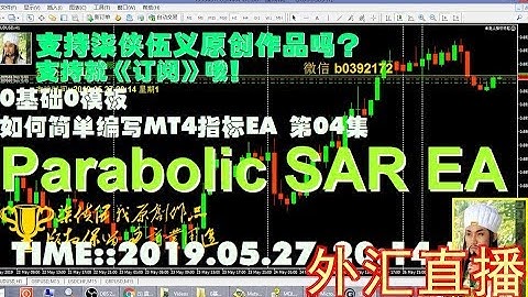 【mql4初级】【0基础0模板】如何简单编写MT4指标EA 第04集 SAR EA | 人人都会编写ea