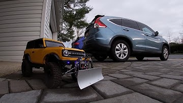 Bronco Gen8 | test with the snow plow  #redcat #gen8 #fordbronco #snowplow