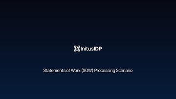 InitusIDP - SOW Processing Scenario Demo Video