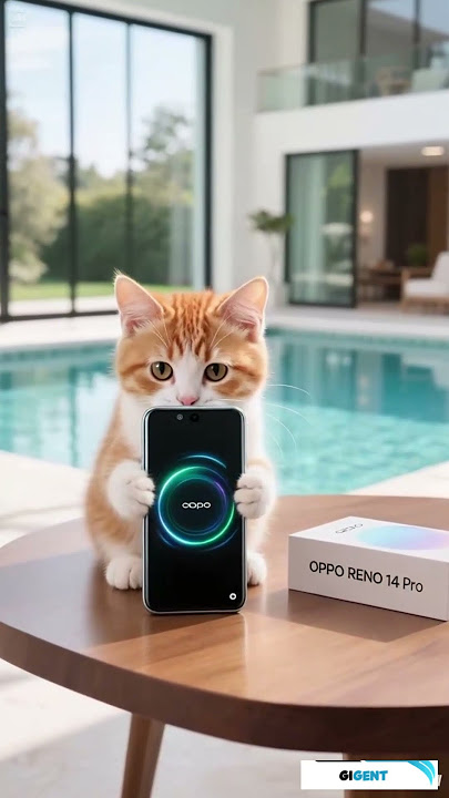 OPPO RENO 14 PRO Boot Animation #smartphone #funny #cat