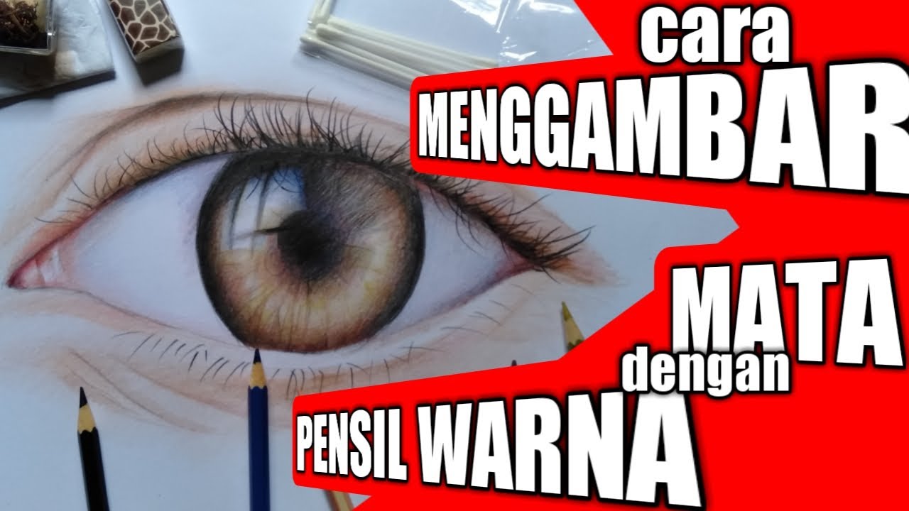 Menggambar mata dengan pensil warna YouTube