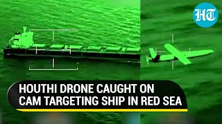 Houthi Drone Attacks On Ships In Red Sea Caught On Cam | Watch What French Navy Chopper Did