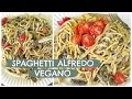 SPAGHETTI ALFREDO CON CREMA VEGANA Y CHAMPIÑONES!! 🍝