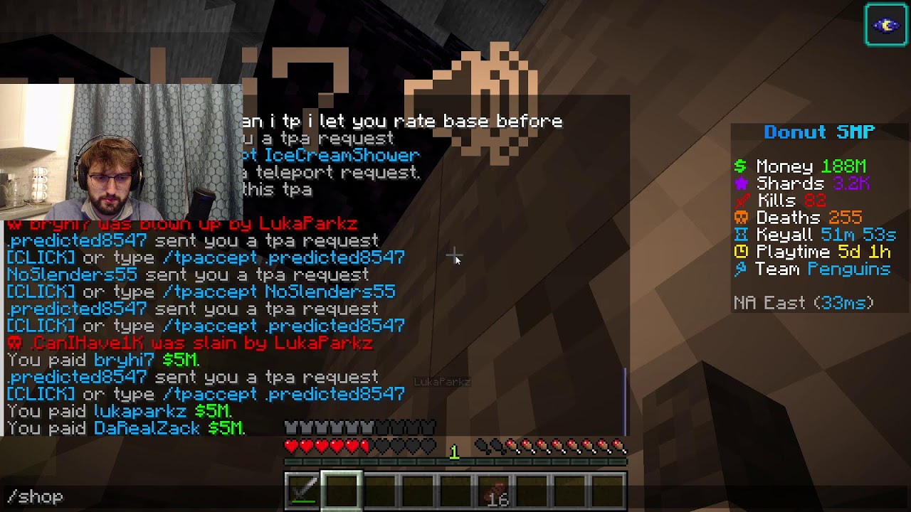 DONUTSMP NIGHT SHIFT// GIVING AWAY MONEY AND RATING BASES