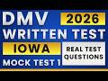 Iowa DMV Written Test 2026 | 35 Questions | DMV Driving Test Iowa Practice | DMV Permit Test