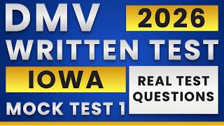 Iowa DMV Written Test 2026 | 35 Questions | DMV Driving Test Iowa Practice | DMV Permit Test