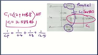 How to Find Equivalent Capacitance | Solved Capacitor Network Example (a-b Terminals)
