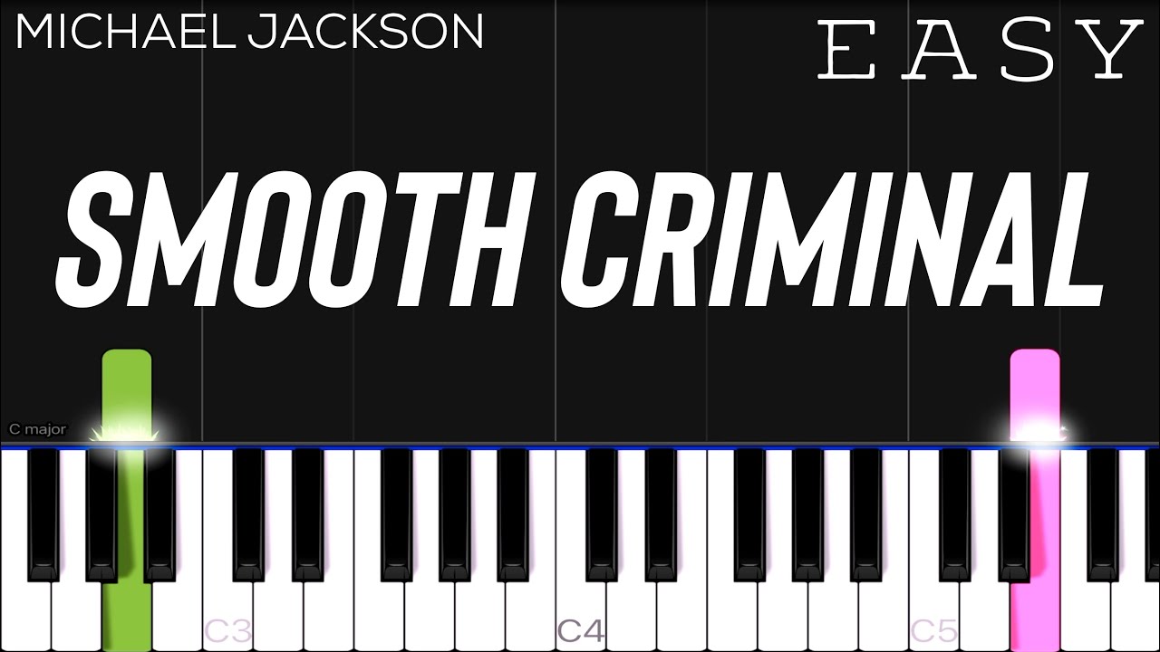 Michael Jackson Smooth Criminal EASY Piano Tutorial YouTube