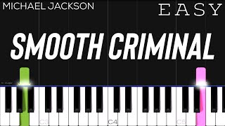 Michael Jackson - Smooth Criminal | EASY Piano Tutorial Resimi