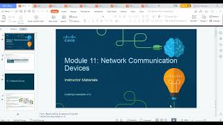 CISCO CyberOps Module 11: Network Communication Devices Profile