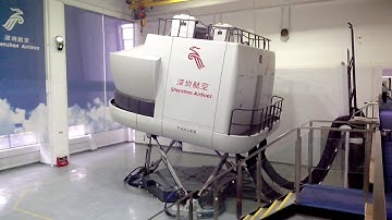 L3Harris B737NG Full flight simulator in action