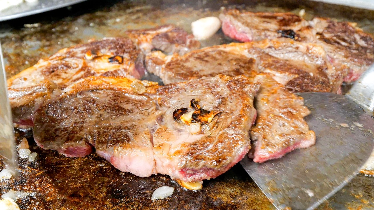 超絶ステーキRUSH！ワンオペ１３時間働く店主の絶品ステーキがヤバ過ぎた。。