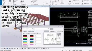How to Print drawing in Tekla Structure