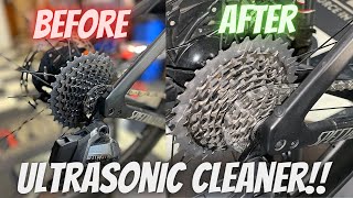 CLEANING A DIRTY BIKE WITH AN ULTRASONIC CLEANER!!! (SPECIALIZED TARMAC SL7) *SATISFYING*