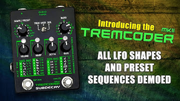 TremCoder 2 - Tap into the Rhythm. All LFOs and factory sequences demoed
