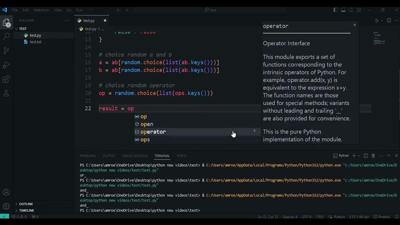 Python Logic Operator Quiz Test Your Skills with Randomly Generated ...