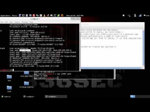 Exploiting android with Msfvenom and Msfconsole