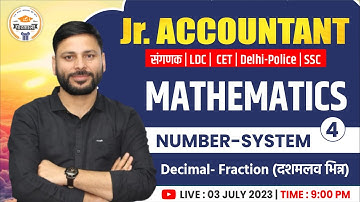 Number System #4 | Maths for Sangank, CET, LDC, Jr. Accountant, Delhi Police | Maths by Jaideep Sir