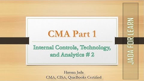 CMA Part 1 Technology and Analytics