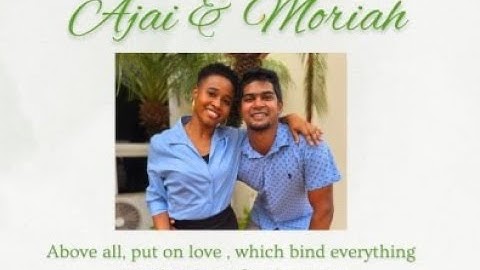 WEDDING CEREMONY AJAI PERSAUD AND MORIAH GERLING
