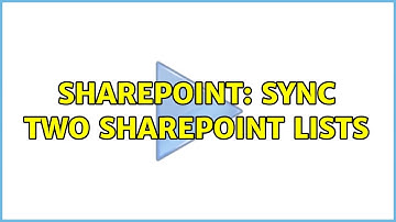 Sharepoint: Sync Two SharePoint Lists