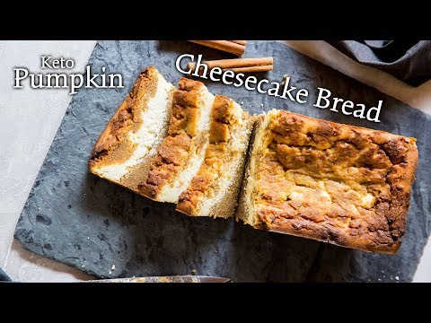 Cream Cheese Filled Keto Pumpkin Bread