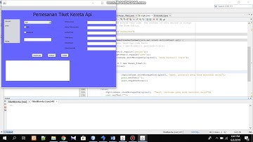 Sistem Pemesanan Tiket Kereta Api menggunakan Netbeans (Proyek PBO)