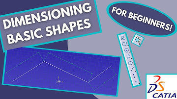This Is The Easiest Method to Dimension Basic Shapes in CATIA V5 Sketcher! - Tutorial 2
