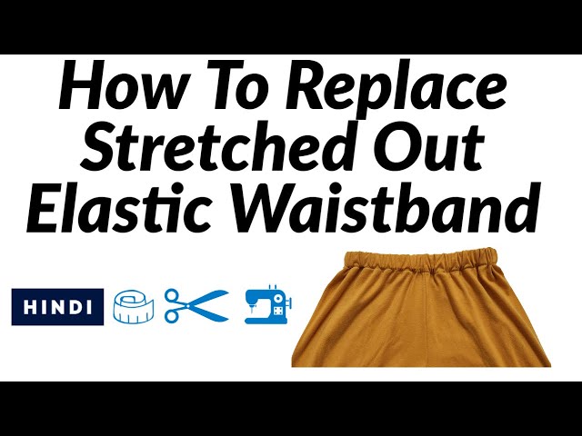 Learn How To Sew An ELASTIC WAISTBAND For Shorts, Skirts & Pants In 3  Minutes!