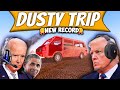 Presidents play a dusty trip