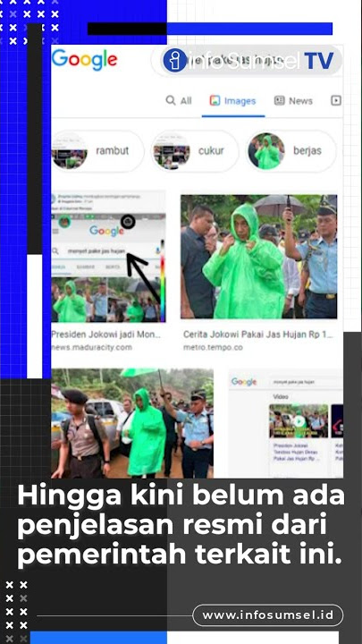 VIRAL Ketik 'Monyet Pakai Jas Hujan Hijau' di Google Muncul Foto Jokowi