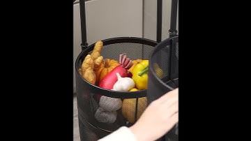 Kệ xoay đựng rau củ đa năng Giá để đồ thông minh phong cách châu Âu