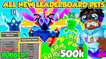 🥳FINALLY!! I WON LEADERBOARD REWARD But GOT ROBBED? * I Got ALL THE LB PETS* in Clicker Simulator