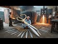 How Expert Workers Make Scissors with Hammer &amp; Polish Work