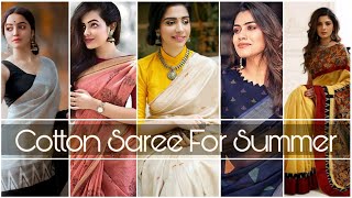 Summer Daily Wear Cotton Sarees Designs | Party Wear Cotton Saree | Latest Saree d Design 2020