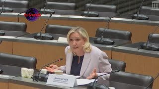 Marine Le Pen prise la main dans le sac en audition