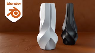 Design Vase like Zaha Hadid's in Blender