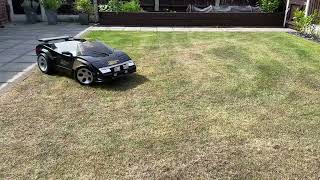 Power Wheels Cannonball Run Lamborghini Countach kids car first test drive