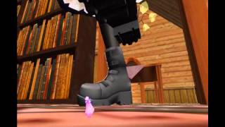 MMD giantess test 6 - Shrunk in the witch's house (Vore Warning)