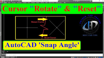 rotate cursor and reset rotated cursor, how to rotate UCS, Snap angle