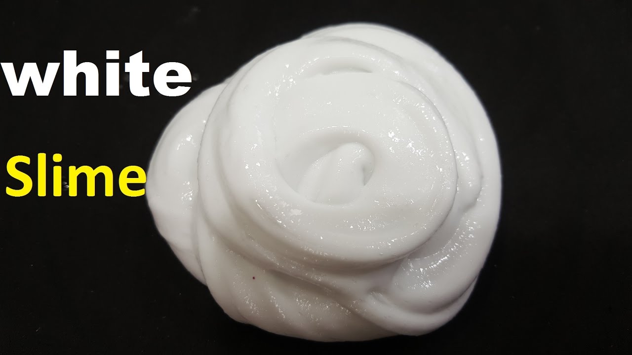 White Slime ! How To Make Slime white formula Easy 