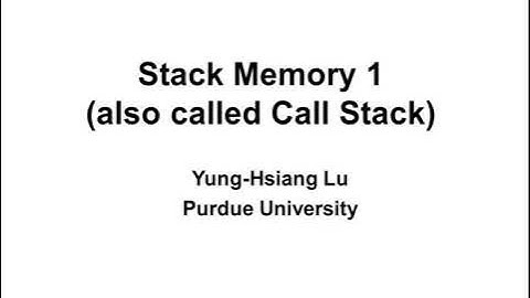 Stack Memory 1