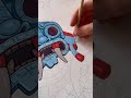 Art short  illustration ink painting artist colorfull speedpaint 